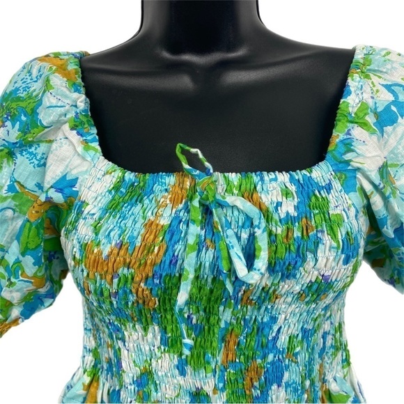 Nwt | FAITHFULL THE BRAND Lenora Gardone Floral Top Size 4 - Picture 6 of 10